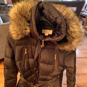 Michael Kors Dark Green Winter Coat. EUC.